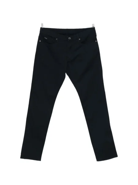 Pantaloni Emporio Armani cu autograf albastru