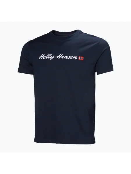 Мъжка тениска Helly Hansen Core Graphic T navy синьо