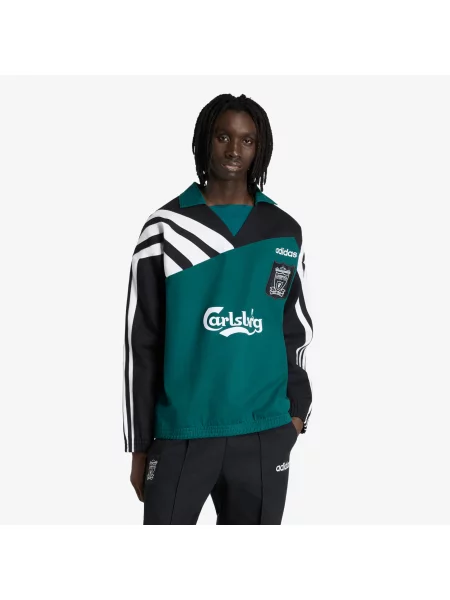 Bunda adidas Liverpool Fc Drill Top 95 Rich Green/ Black XL černá