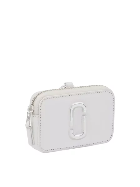 Zawieszka Marc Jacobs skórzana biała