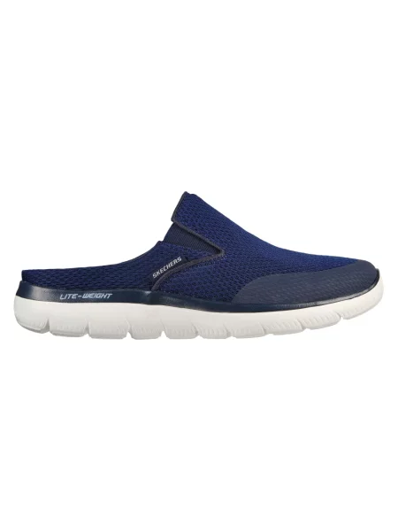 Klapki Skechers niebieskie