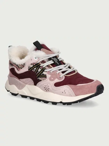 Pantofi Flower Mountain cu model floral de drumeție roz