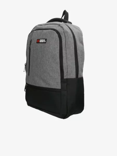 Enrico Benetti Hamburg Notebook Light Grey Backpack Grey γκρι