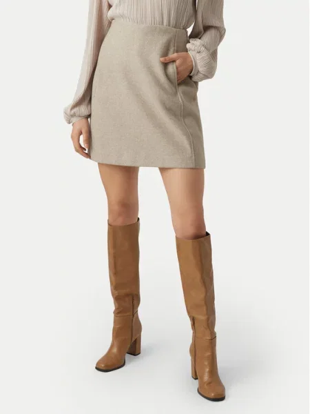 Vero Moda Спідниця-олівець Fortuneallison бежевий