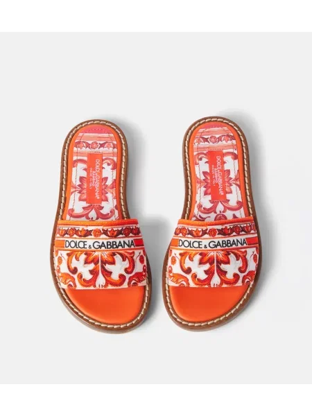 Gyerek szandál Dolce&gabbana narancsszínű