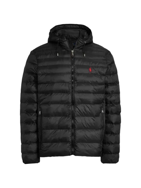 Matlasat tricou polo Polo Ralph Lauren cu decolteu rotund cu autograf roșu