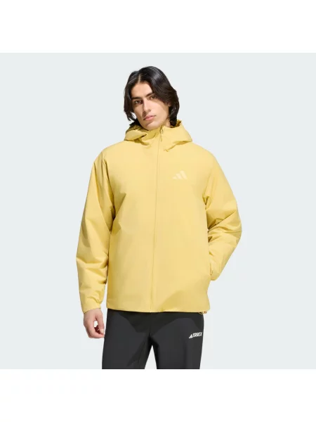 Zateplená bunda skapucí Terrex Multi Essentials CLIMAPROOF žlutá
