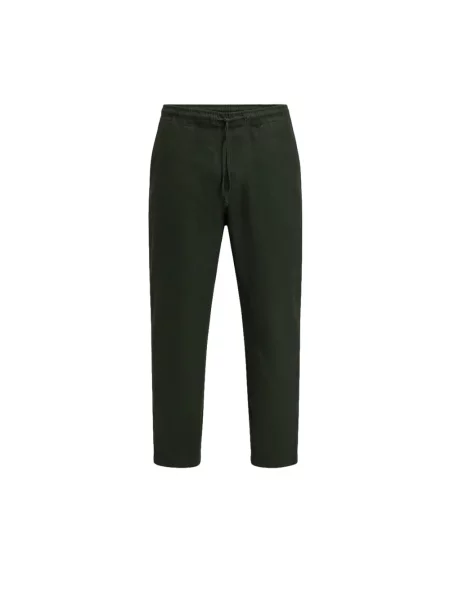 Lniane spodnie lniane Sundek zielone