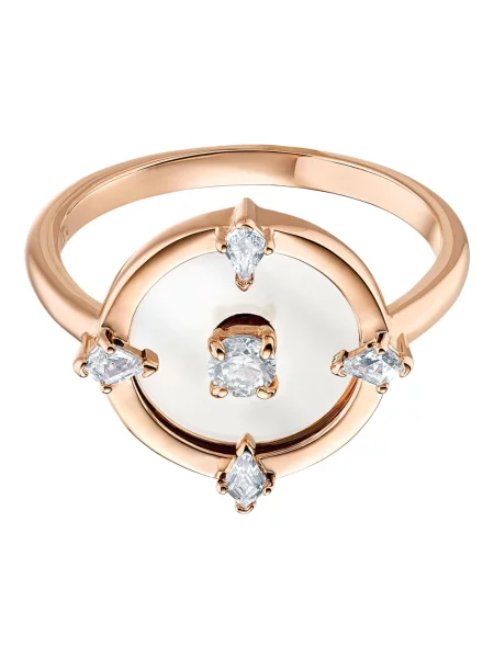 Pierścionek Swarovski różowy