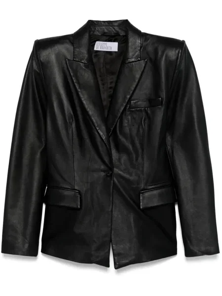 Sacou Giuseppe Di Morabito din piele negru