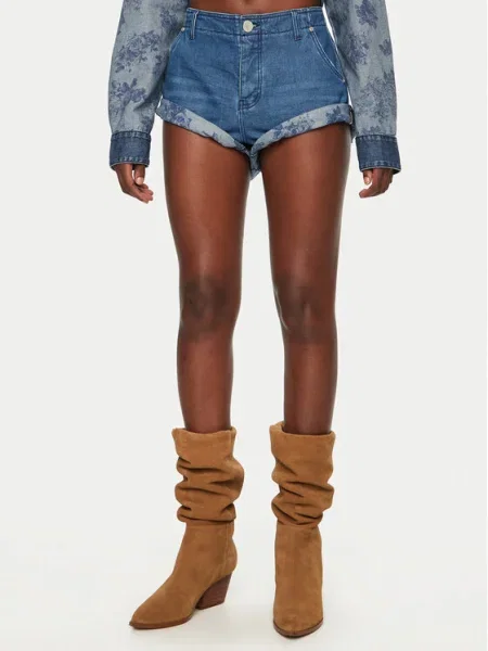 One Teaspoon Pantaloni scurți de blugi Sailors Bleumarin