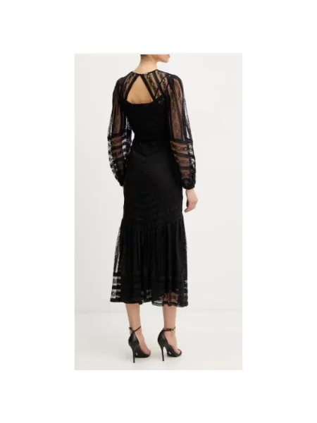 Sukienka midi Twinset dzwony czarna