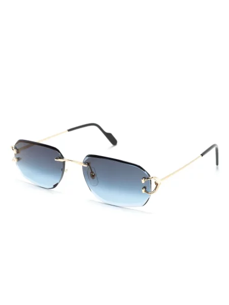 Saulės akiniai Cartier Eyewear auksinė