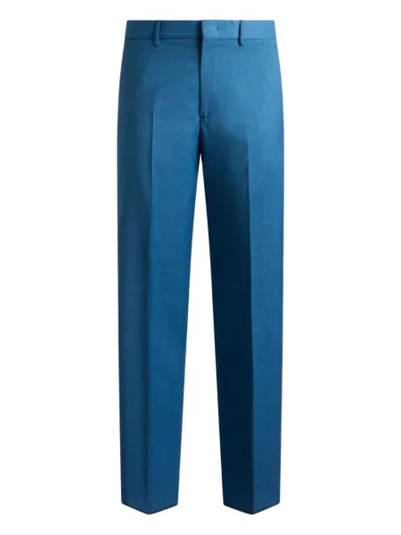 Pantaloni Etro de lână albastru