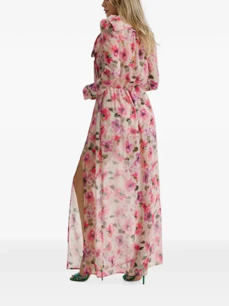 Rochie Cuanna cu funde cu model floral