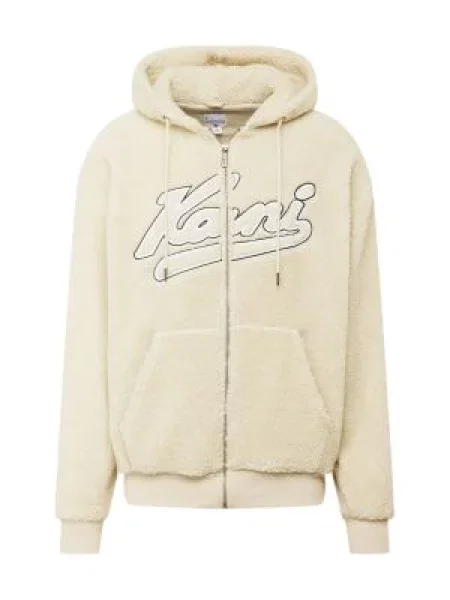 Karl Kani Hanorac Varsity OS Teddy ecru / bleumarin