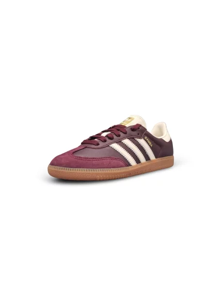 ADIDAS ORIGINALS Nízke tenisky Samba svetlobéžová / vínovo / tmavočervená červená
