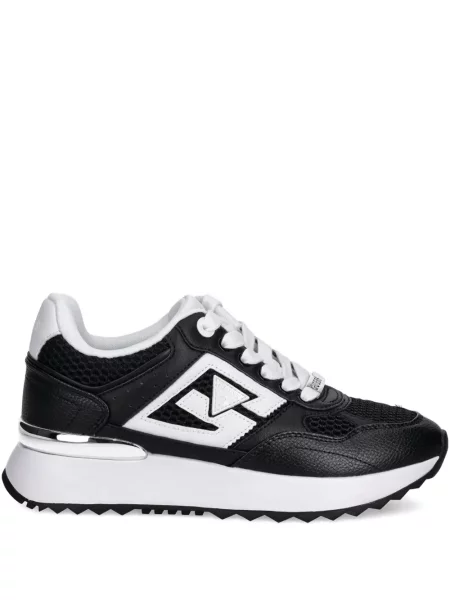 Sneakerși Guess cu autograf negru
