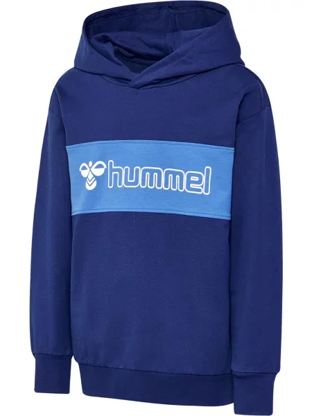 Bluza z kapturem Hummel hml ATLAS HOODIE niebieska