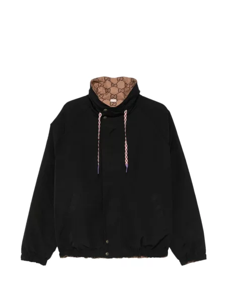 Reversibil geacă Gucci din canvas negru