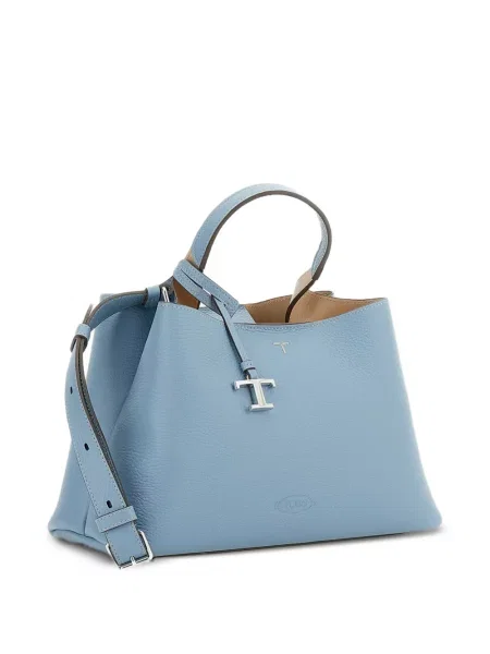 Kožna kožna torba Tod's plava