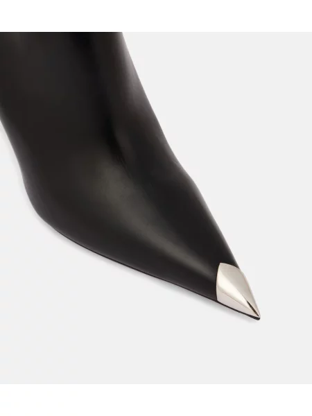 Cizme scurte Christian Louboutin din piele negru
