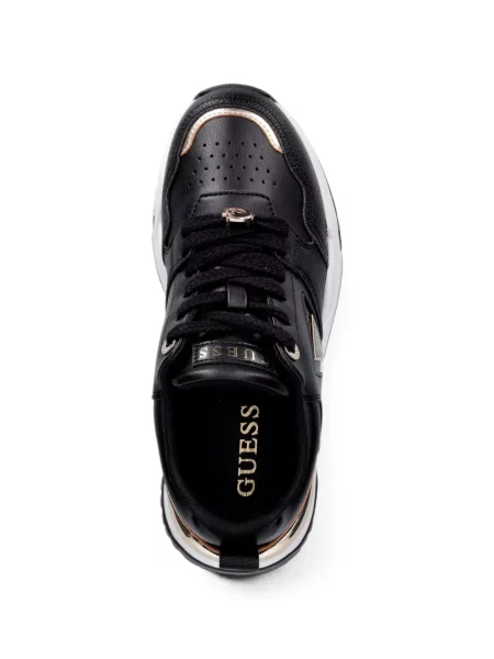 Sneakerși Guess cu autograf negru
