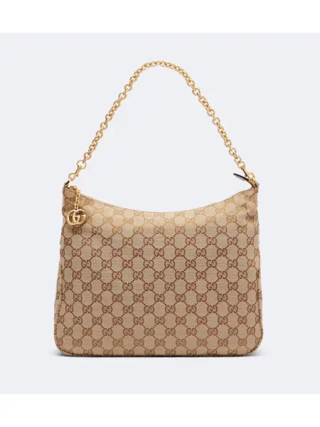 Geantă Gucci din canvas bej