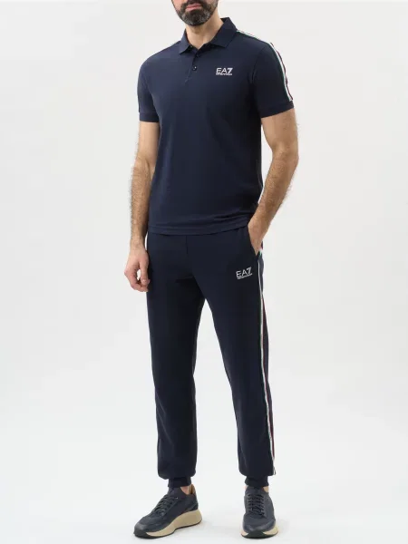 Поло Ea7 Emporio Armani синє