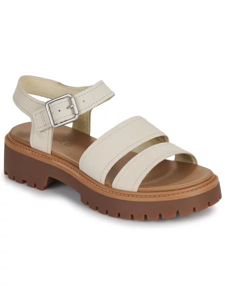 Pantofi Timberland din piele streetstyle cu strasuri maro