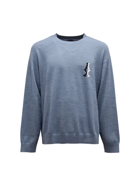 Sweter Armani Exchange niebieski