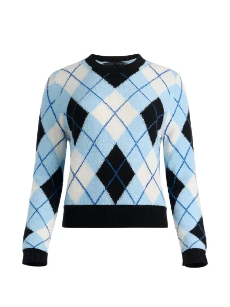Pulover Alice + Olivia cu model argyle albastru