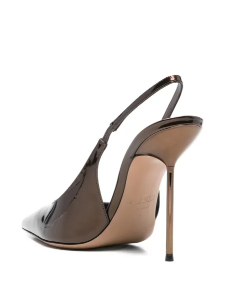 Pantofi cu toc Paris Texas slingback maro