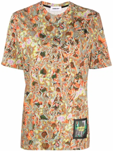 Tricou Ambush cu imagine cu imprimeu abstract albastru