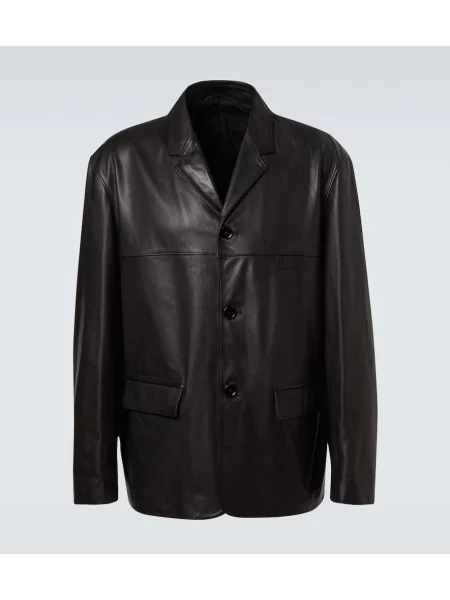 Geanta de piele Lemaire negru