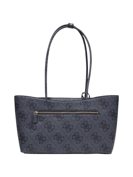 Geantă de mână Guess cu autograf gri