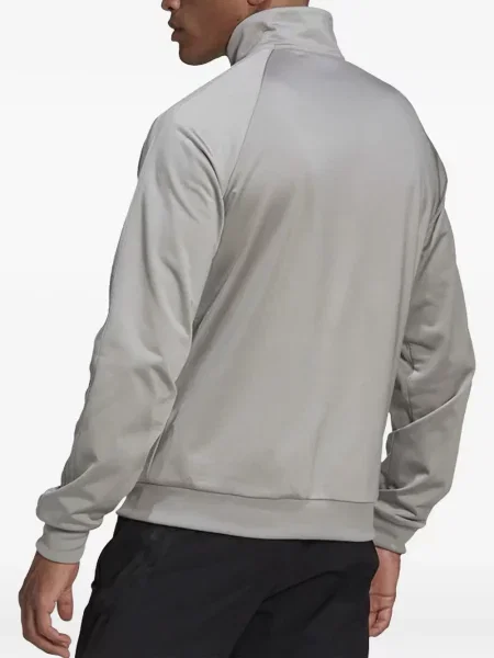 Tricou polo Adidas cu dungi alergare cu autograf negru