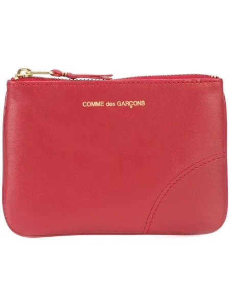 Iš natūralios odos piniginė Comme Des Garçons Wallet raudona
