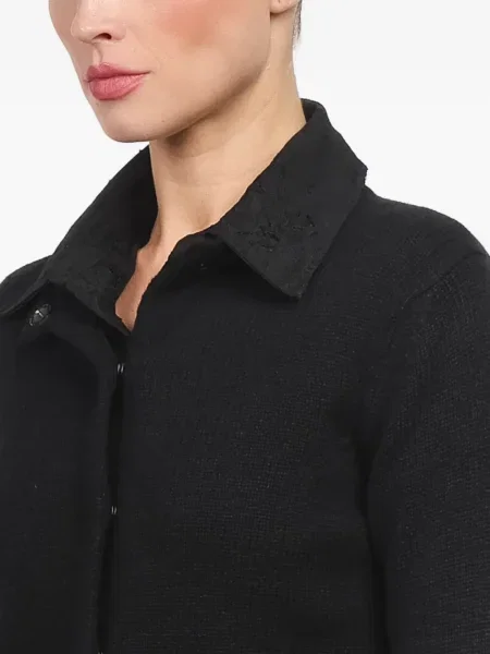 Cardigan High Sport lung negru