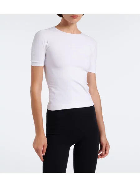 Tricou Gucci din jerseu alb