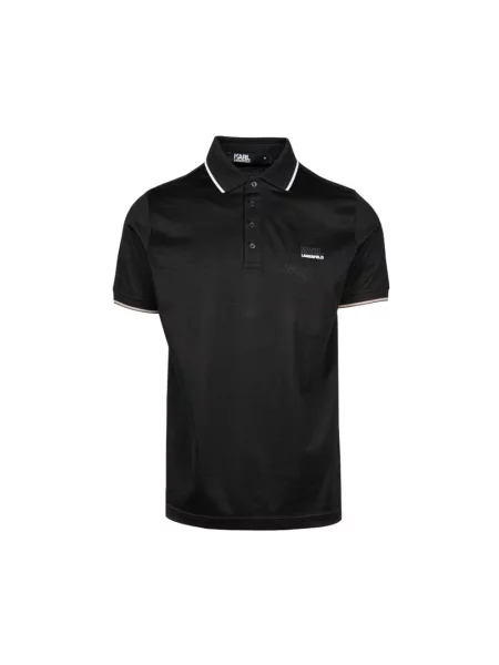 Koszulka polo Karl Lagerfeld czarna