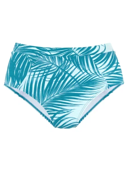 LASCANA ACTIVE Slip costum de baie verde petrol alb