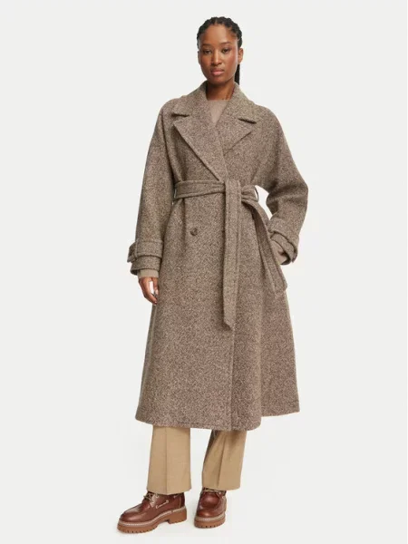 Weekend Max Mara Vilnonis paltas Tema ruda
