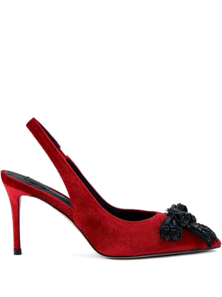 Balerini Kurt Geiger London cu funde slingback roșu