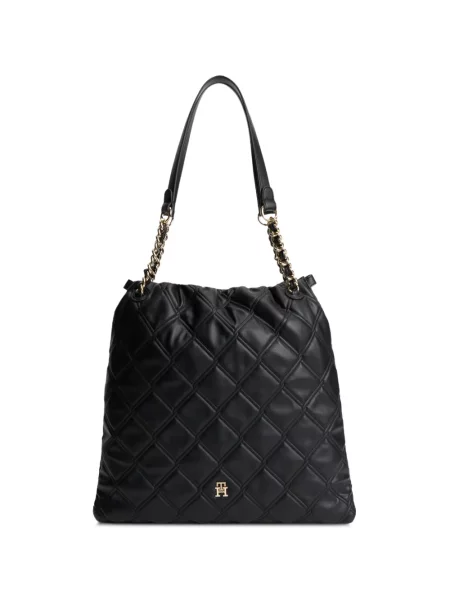 Steppelt shopper táska Tommy Hilfiger fekete
