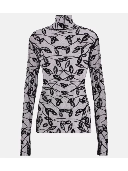 Heláncă Norma Kamali transparente negru