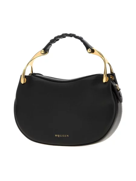 Torebka crossbody Alexander Mcqueen skórzana czarna