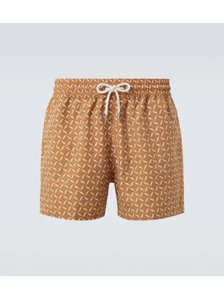 Plavalne hlačke Frescobol Carioca s potiskom rjava