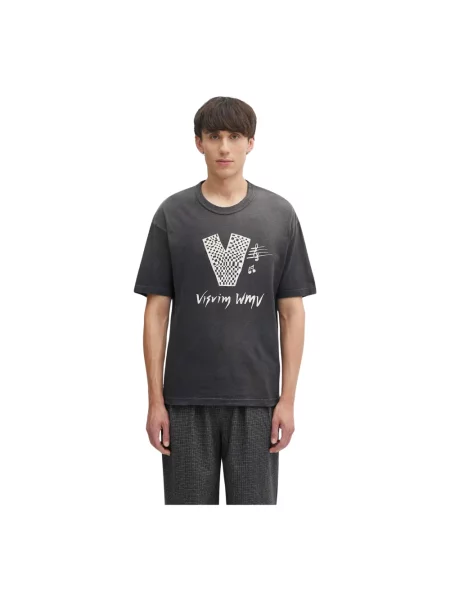 Visvim t-shirt jumbo tee s/s v szara