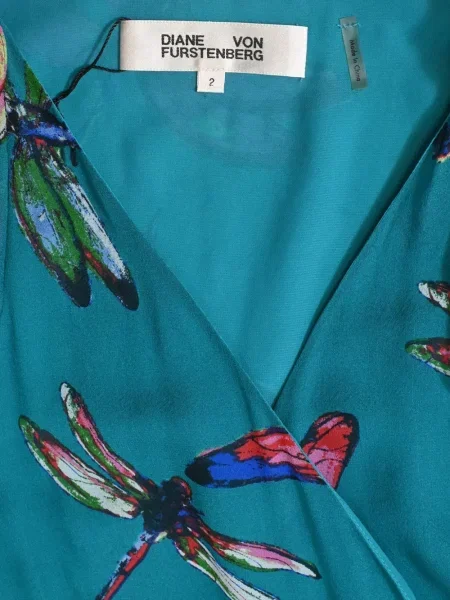 Κοστούμι φόρεμα Dvf Diane Von Furstenberg με σχέδιο μπλε